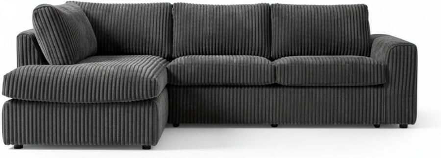 Starfurn MySofa Teddy | Antraciet | Divan Links + 2 5 zits | 5 jaar garantie-MYS-Teddy-T85L - Foto 2
