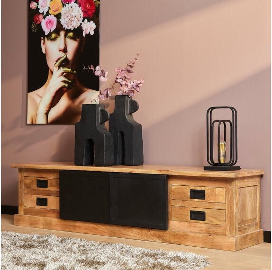 Starfurn Tv-meubel Nashville Naturel Hout 200x45x50cm - Foto 2