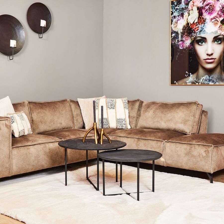 Starfurn Salontafel Arlington Black 70 cm Set van 2