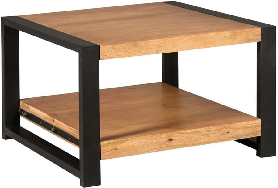 Starfurn Salontafel Boaz 75x80 cm mangohout tafel hout koffietafel