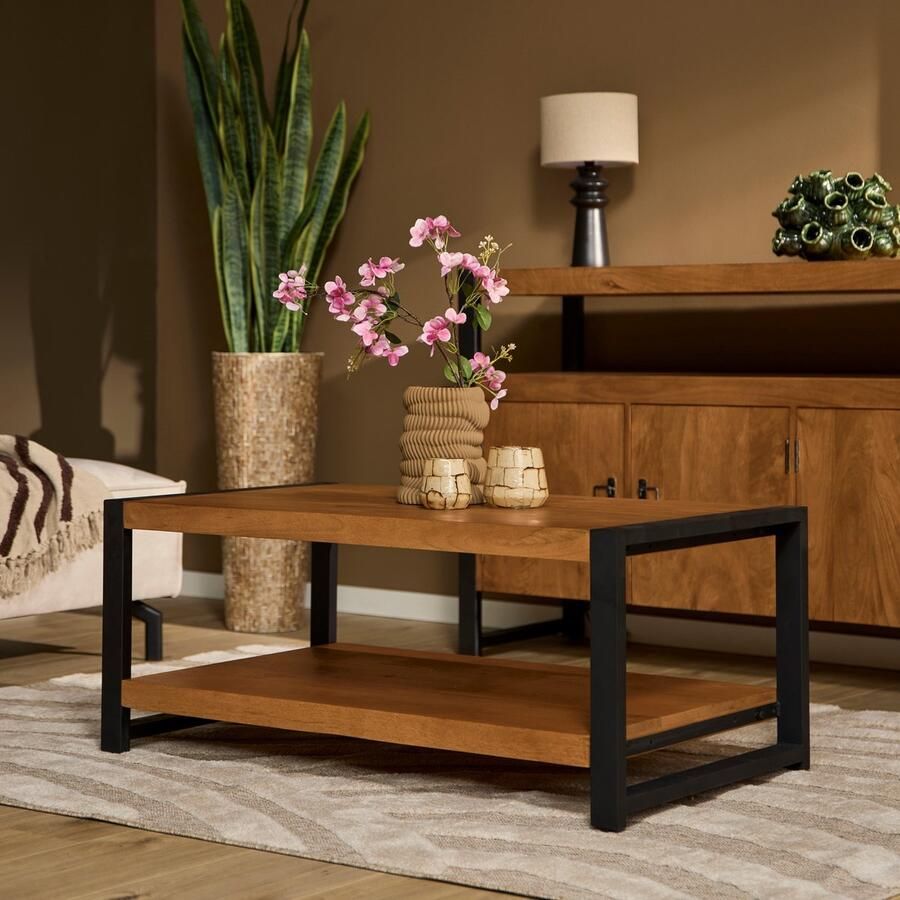 Starfurn Salontafel Britt Double Naturel Mango NIEUW