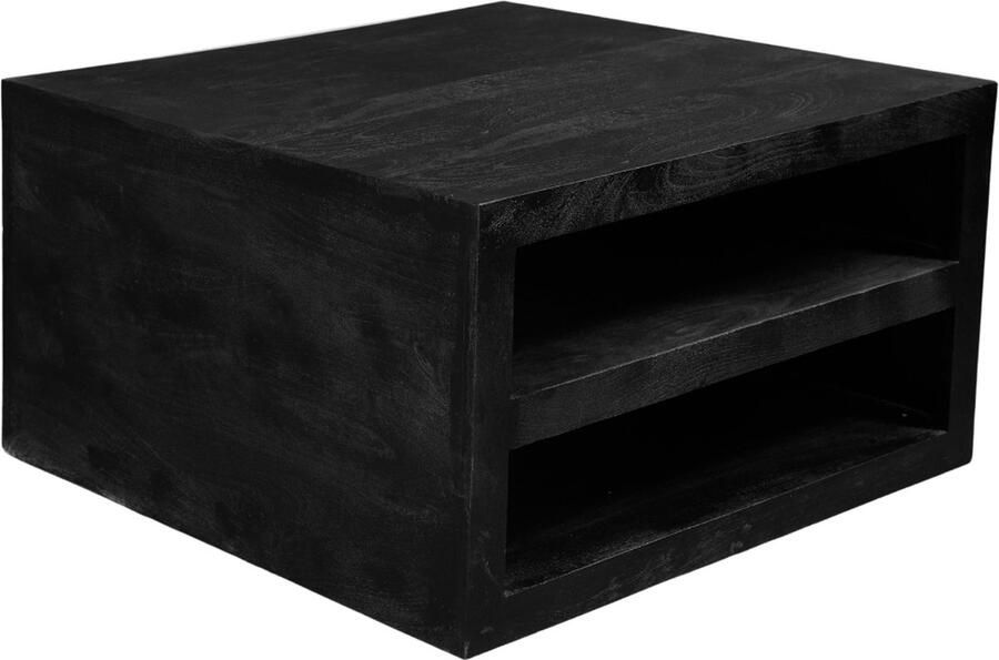 Starfurn Salontafel Brussel Zwart Hout 80x80x40cm - Foto 2