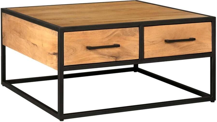 Starfurn Salontafel Denver Rechthoek Naturel Hout 130x70x40cm - Foto 3