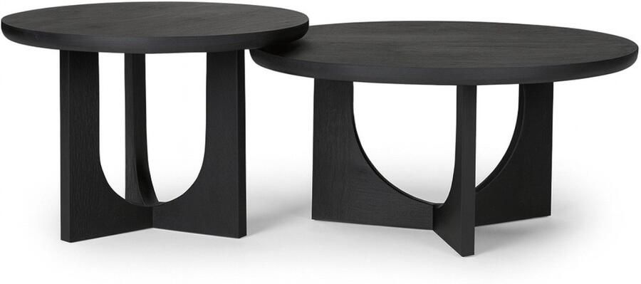 Starfurn Salontafel Guus Rond Zwart Hout 80x80x40cm - Foto 2