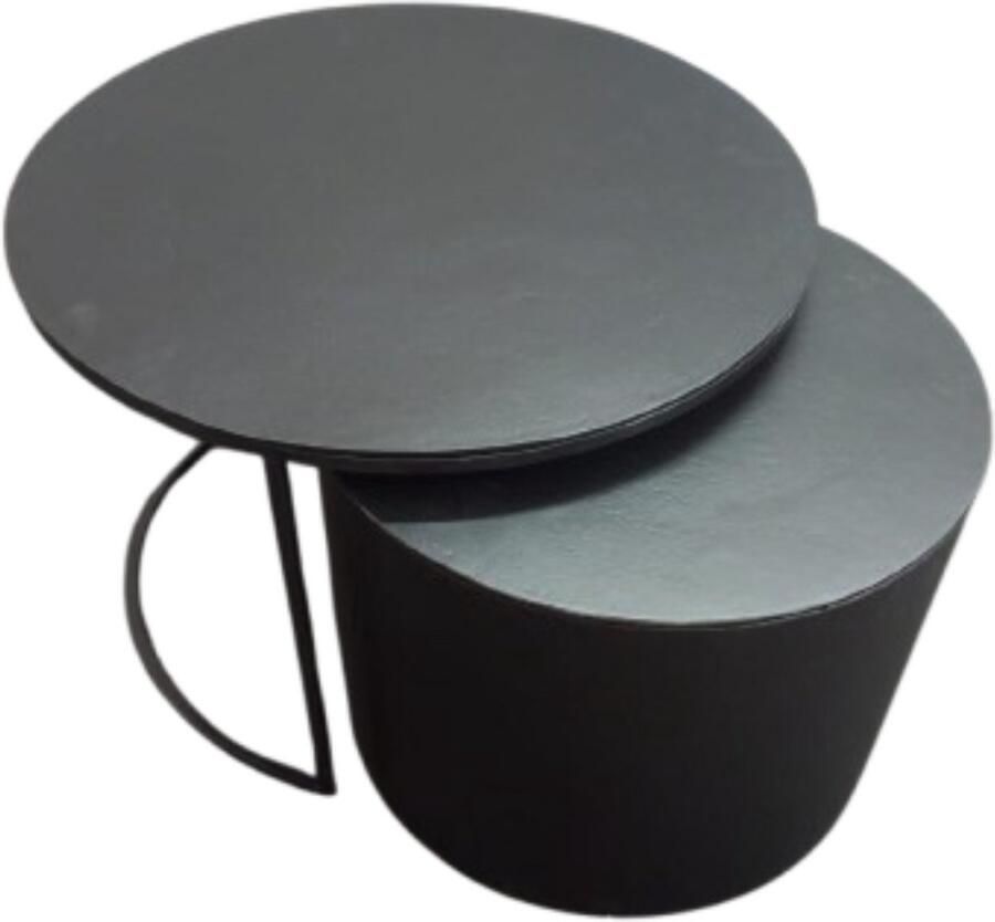 Starfurn Salontafel Luna Black Set van 2