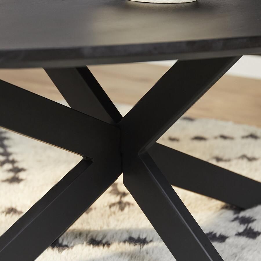 Starfurn Salontafel New York Organisch Zwart Hout 130x67x46cm - Foto 2