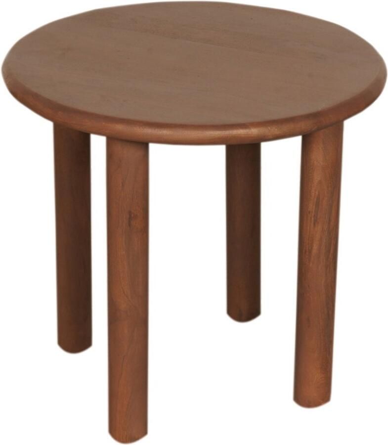 Starfurn Salontafel Noah Rond Bruin Hout 50x50x47cm