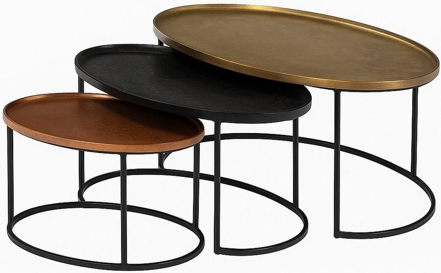 Starfurn Salontafel Raley | 100 cm | Set van 3-STF-2335 - Foto 4