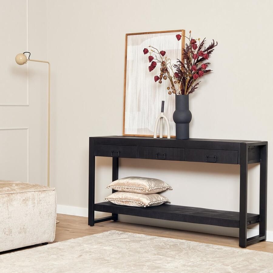 Starfurn Sidetable Boaz Black 150 cm
