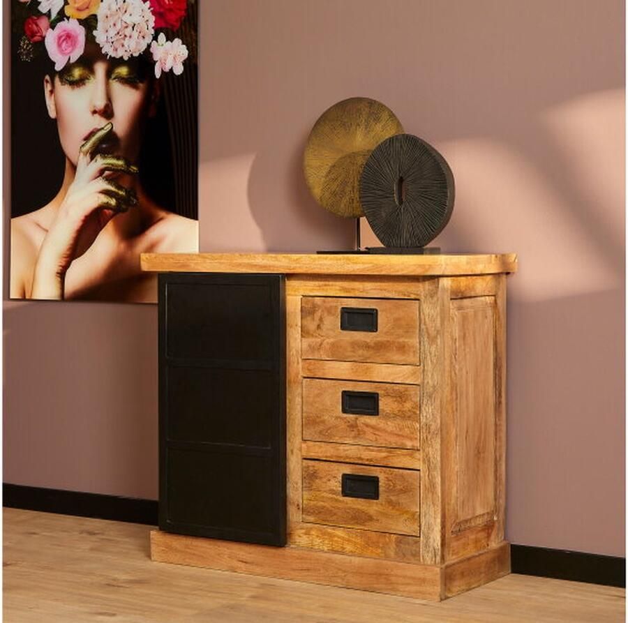 Starfurn Ladekast Nashville Rechthoek Naturel Hout 100x45x85cm - Foto 2