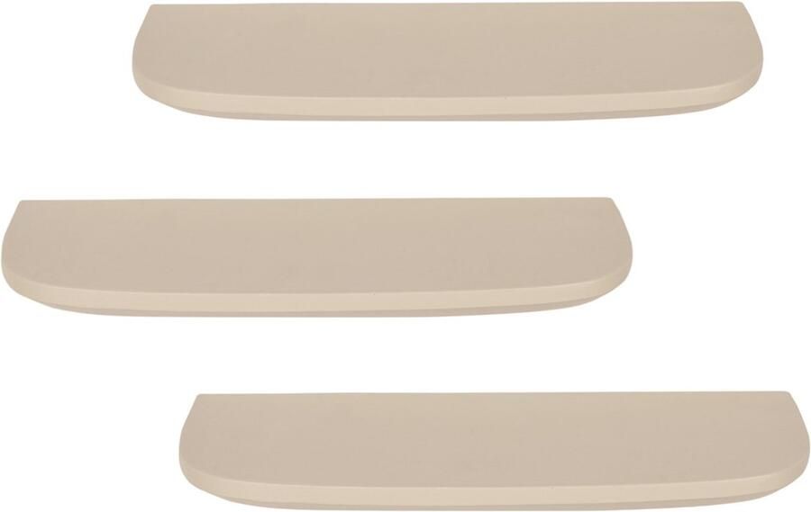 Starfurn Wandplank Gusta Sand | 60 cm | Set van 3