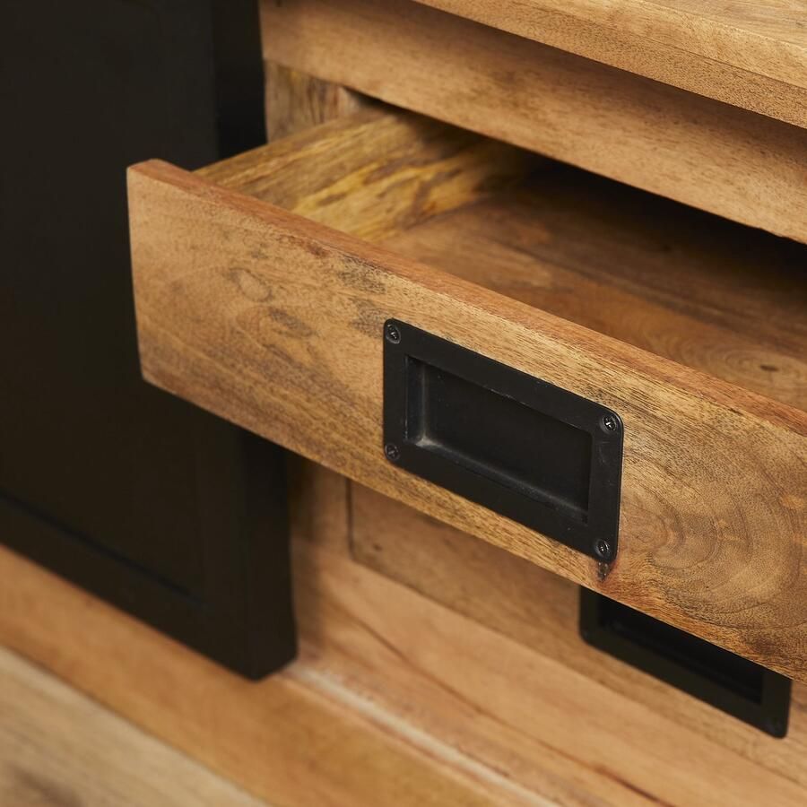 Starfurn Tv-meubel Nashville Rechthoek Naturel Hout 155x45x50cm - Foto 3