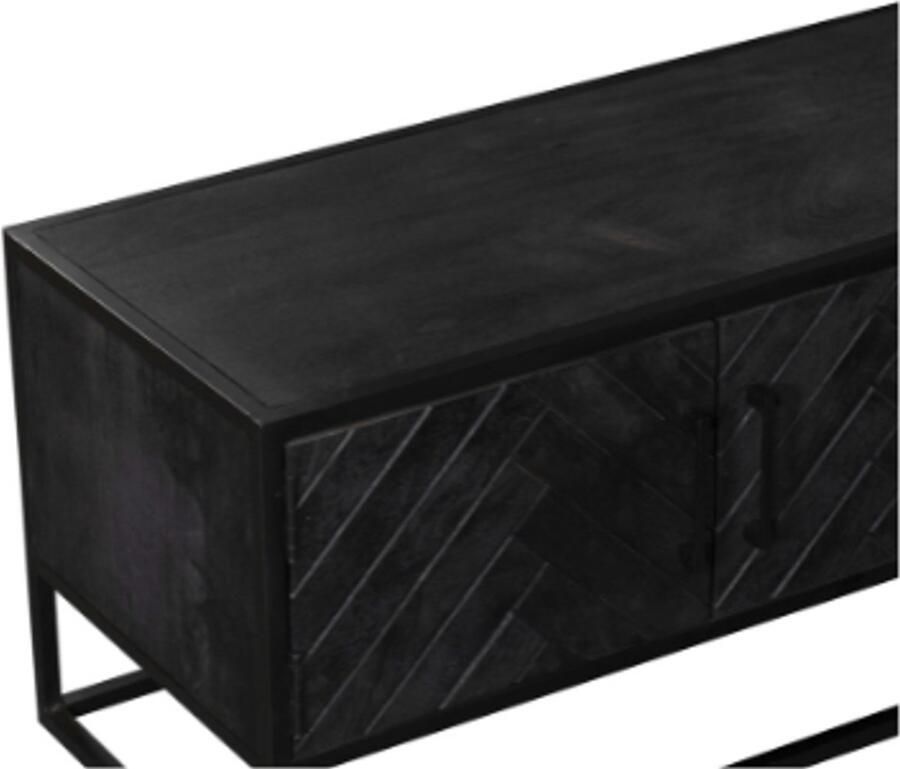 Starfurn Tv-Meubel New York Mangohout Zwart 240cm - Foto 3
