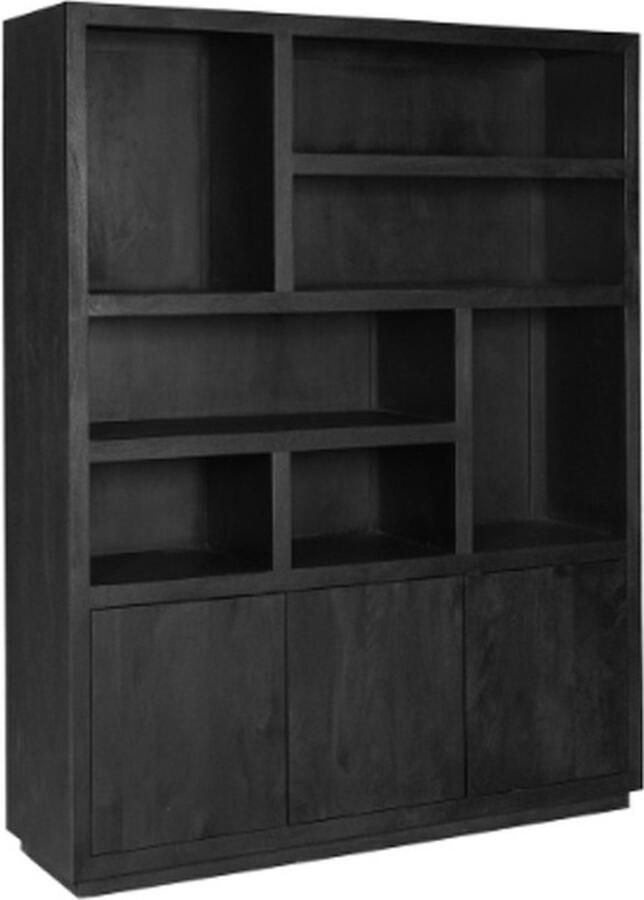 Starfurn Vakkenkast Brussel Black XL | 160 cm-STF-4206