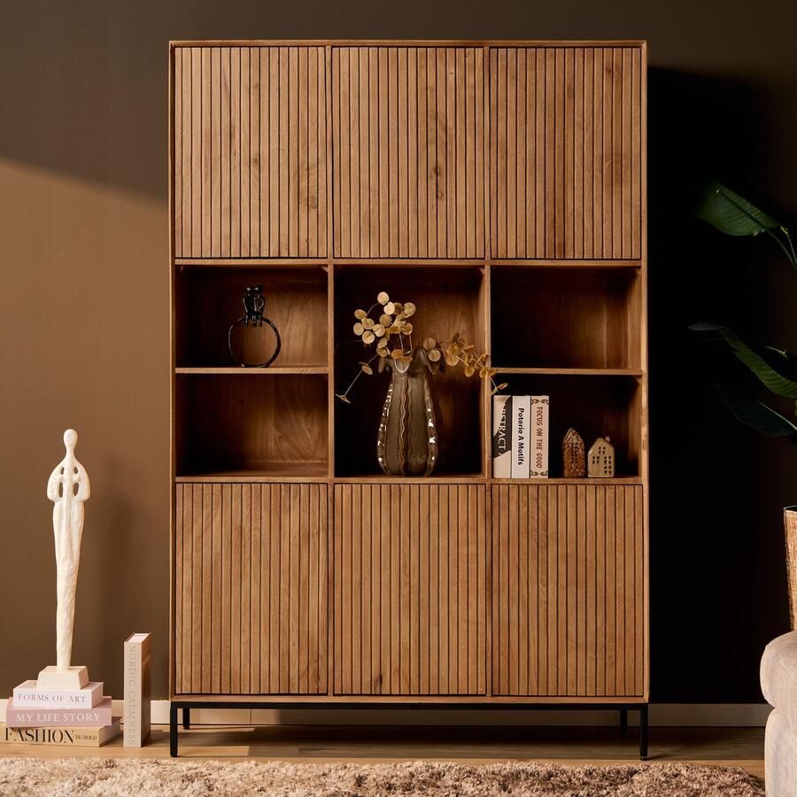 Starfurn Vakkenkast Madison XL Naturel Hout 135x45x200cm - Foto 3
