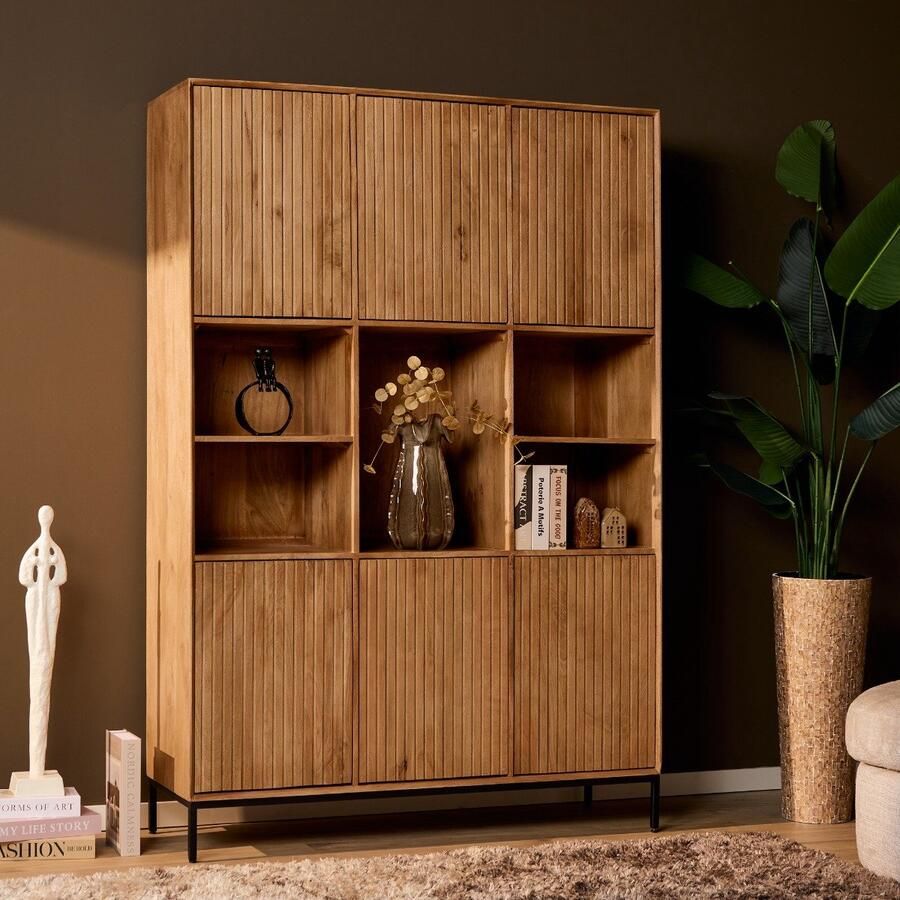 Starfurn Vakkenkast Madison XL Naturel Hout 135x45x200cm - Foto 2