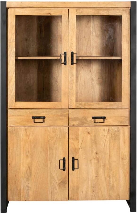 Starfurn Vitrinekast Boaz Naturel Mangohout 115cm - Foto 4