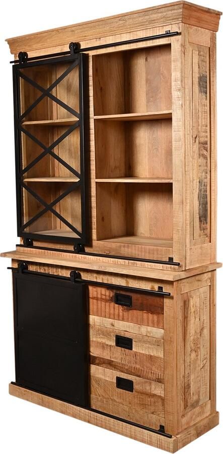 Meubelplaats Buffetkast Noa met industriële schuifdeur 120 cm