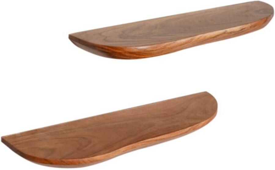 Starfurn Wandplank Live edge | 60 cm | Set van 2