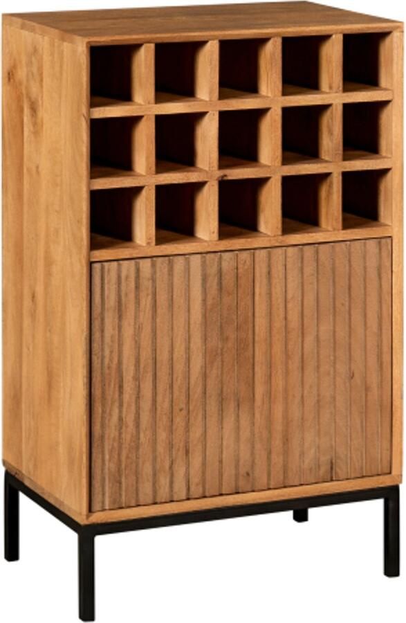 Starfurn Wijnkast Madison Naturel Hout 55x35x90cm - Foto 2