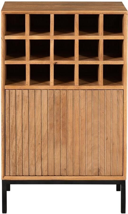 Starfurn Wijnkast Madison Naturel Hout 55x35x90cm