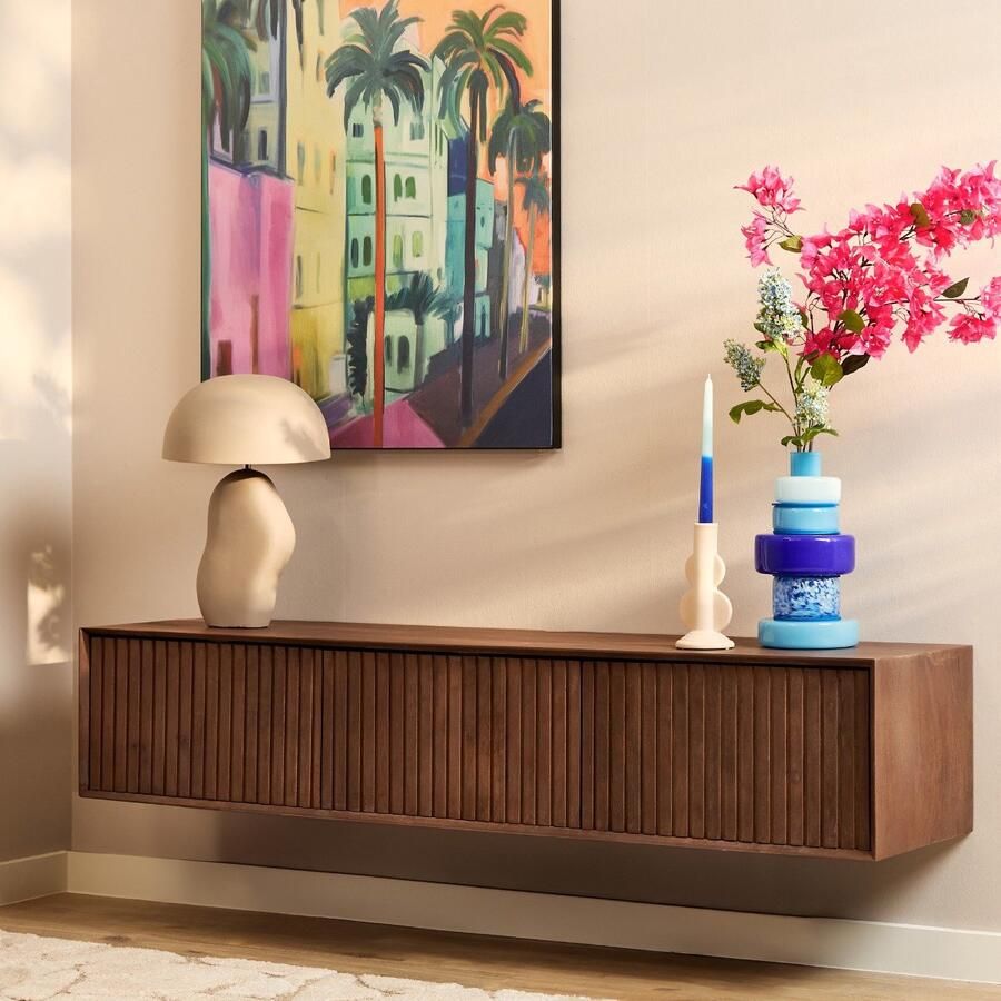 Starfurn Zwevend Tv-meubel Madison Walnoot 160cm