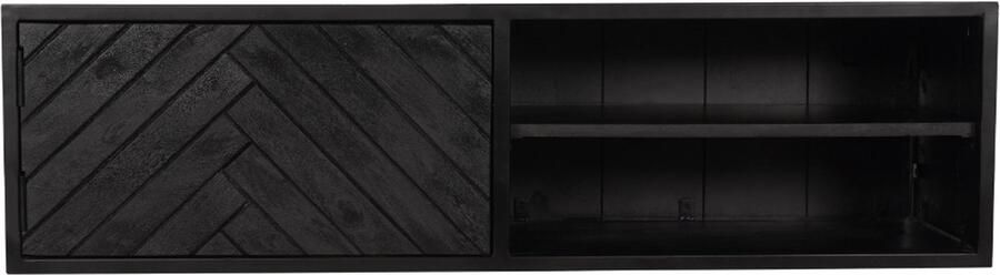 Starfurn Zwevend Tv-meubel New York Zwart Hout 120x35x33cm