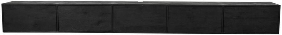 Starfurn Zwevend Tv-meubel Vision Zwart Hout 280x35x30cm - Foto 2