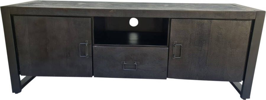 Starfurn Tv meubel Boaz Black 150 cm | Twee deuren en een lade STF-822 - Foto 4