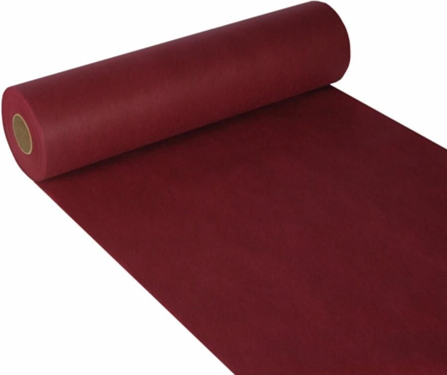 Starpak Tafellopers stofkarakter nonwoven soft selection 24 m x 40 cm bordeaux