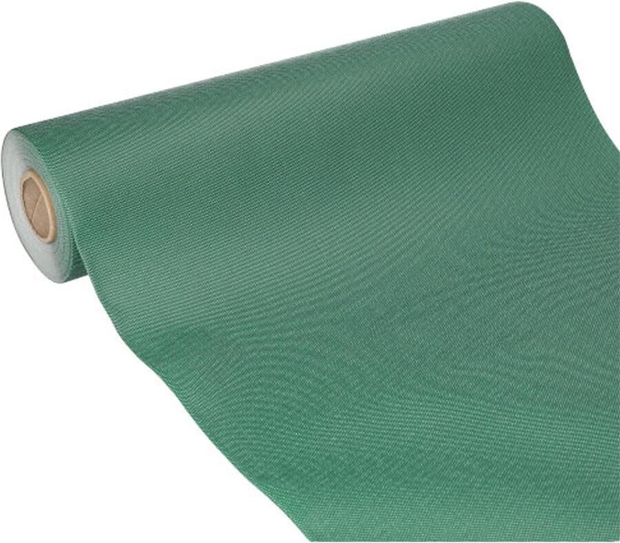 Starpak Tafellopers stofkarakter nonwoven soft selection plus 24 m x 40 cm donkergroen