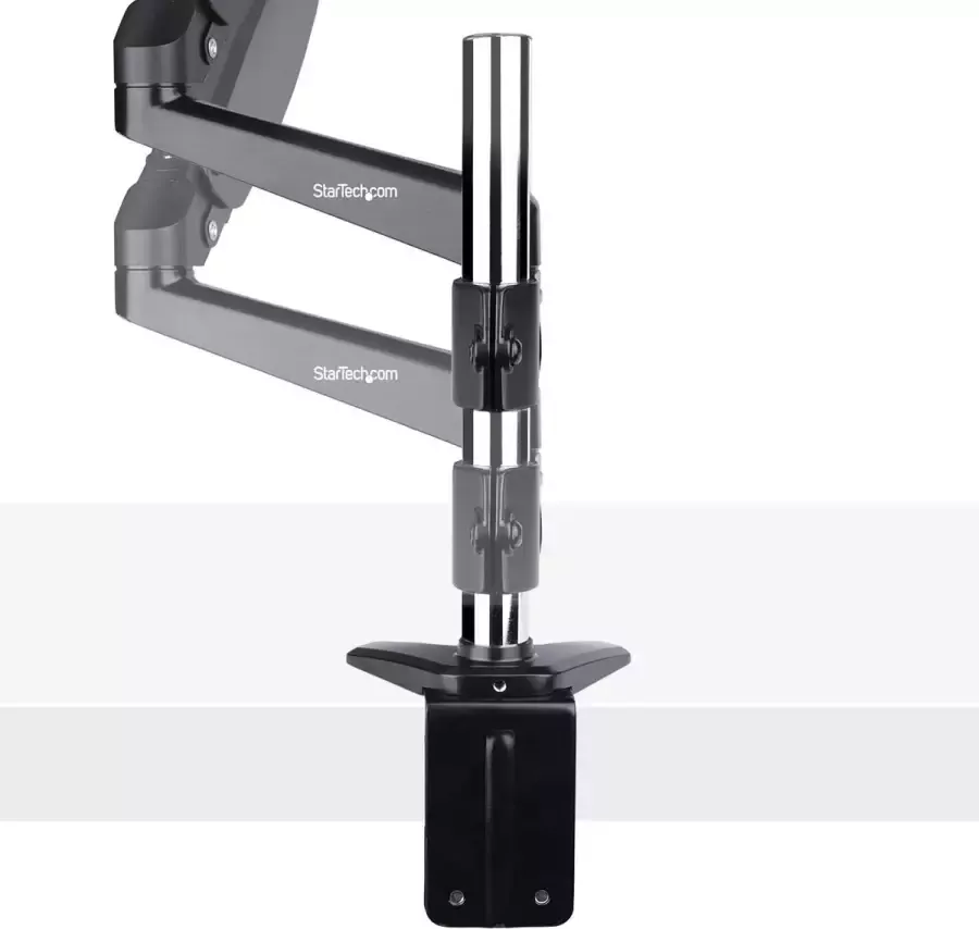 Startech .com Bureau Monitor Arm voor Enkele VESA-display tot 32of 49 Ultrawide 8kg Full Motion en Verstelbare Hoogte Bureauklem Doorvoertule Single Monitor Arm