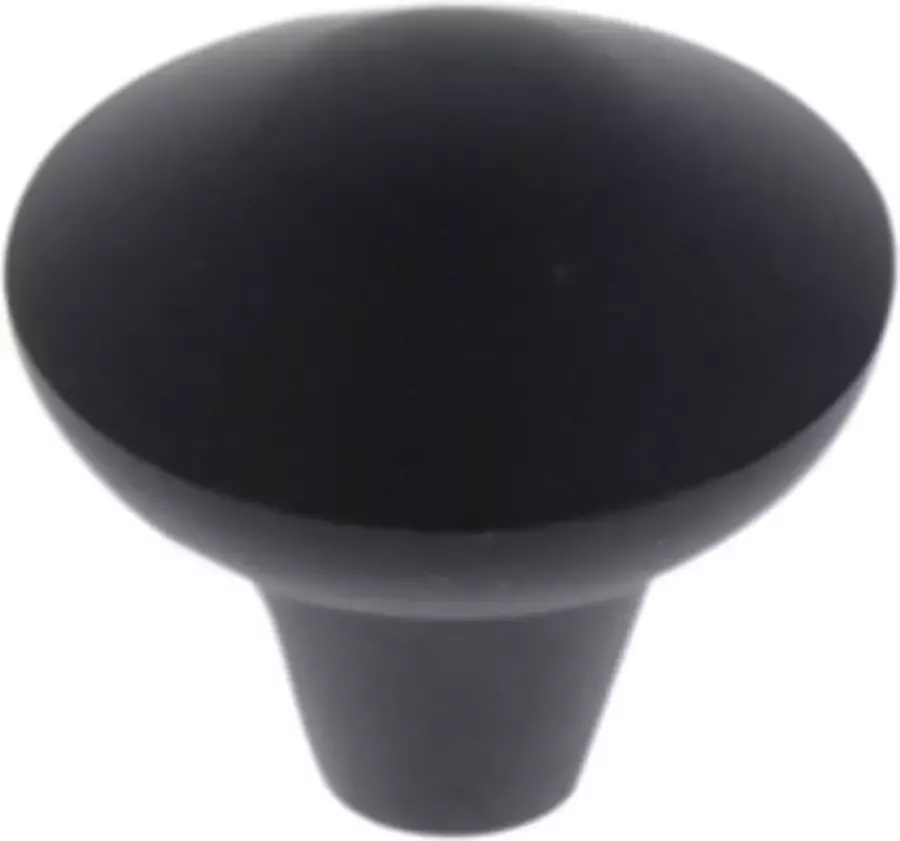 STARX Knop punt rond 25mm mat zwart