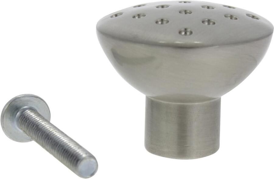 STARX Knop 30mm perfo RVS-kleur