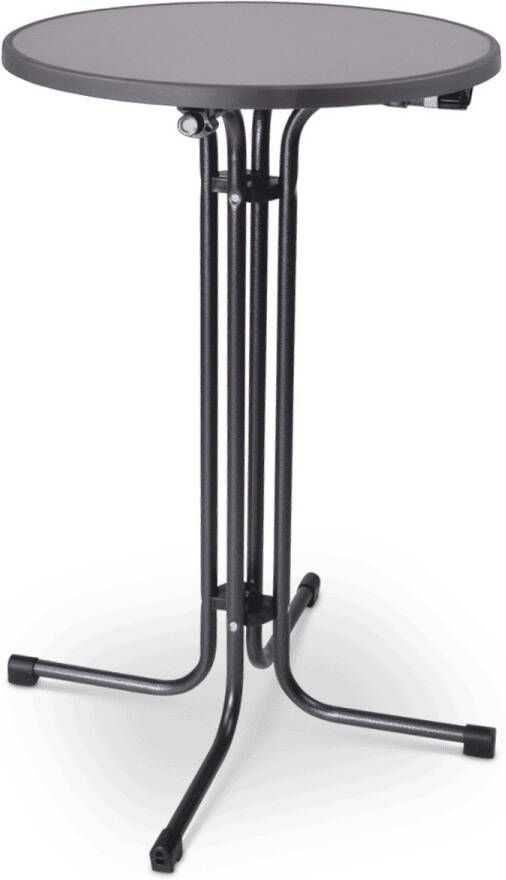 Statafelshop Sacramento Statafel Antraciet Ø80 cm