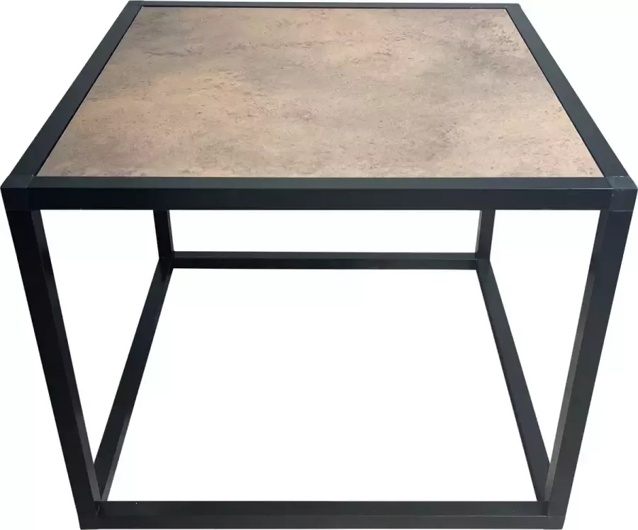 Steel-Line Onderstel kerstboom Bijzettafel Cortenstaal Salontafel Blok Tafel Industrieel Handgemaakt Nederlands Cortenstaal met Staal look 50x50x40cm