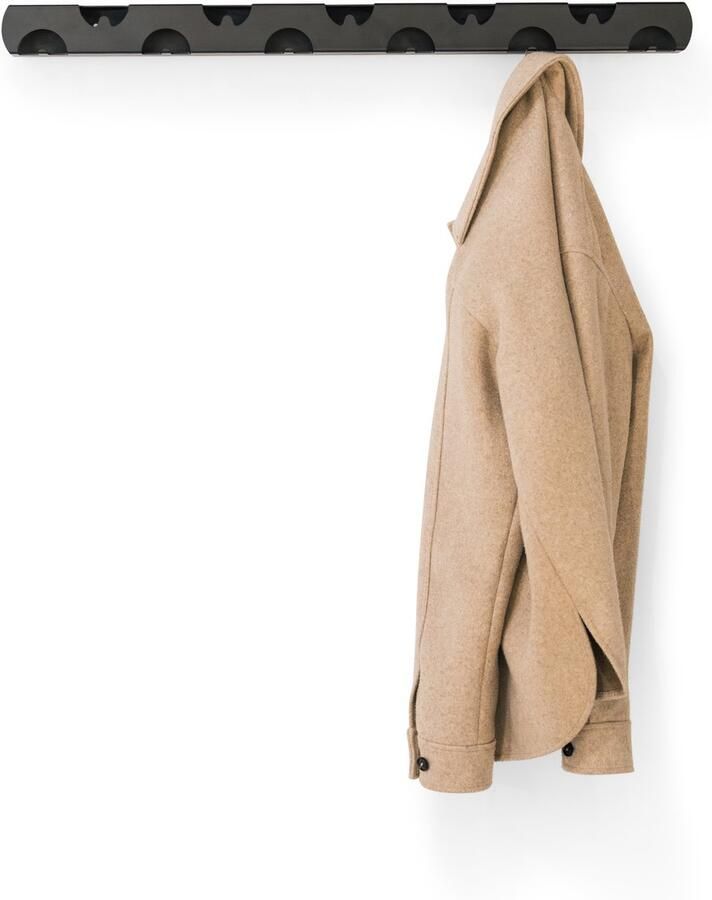 Steelful Wandkapstok Kapstok Hangend Muur Kapstok Hangend 11 Haken Kapstok Muur Zwart 85 cm