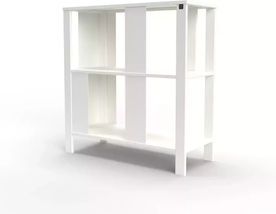 Steellish Dressoir Lage Vakkenkast Consoletafel Wandkast Sidetable Model Minus 90 Industrieel Metaal Gepoedercoat Wit L91 x H96 X D38