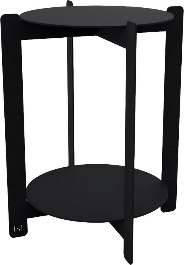 Steellish Bijzettafel Solis Metaal Zwart L50xB50xH60 cm