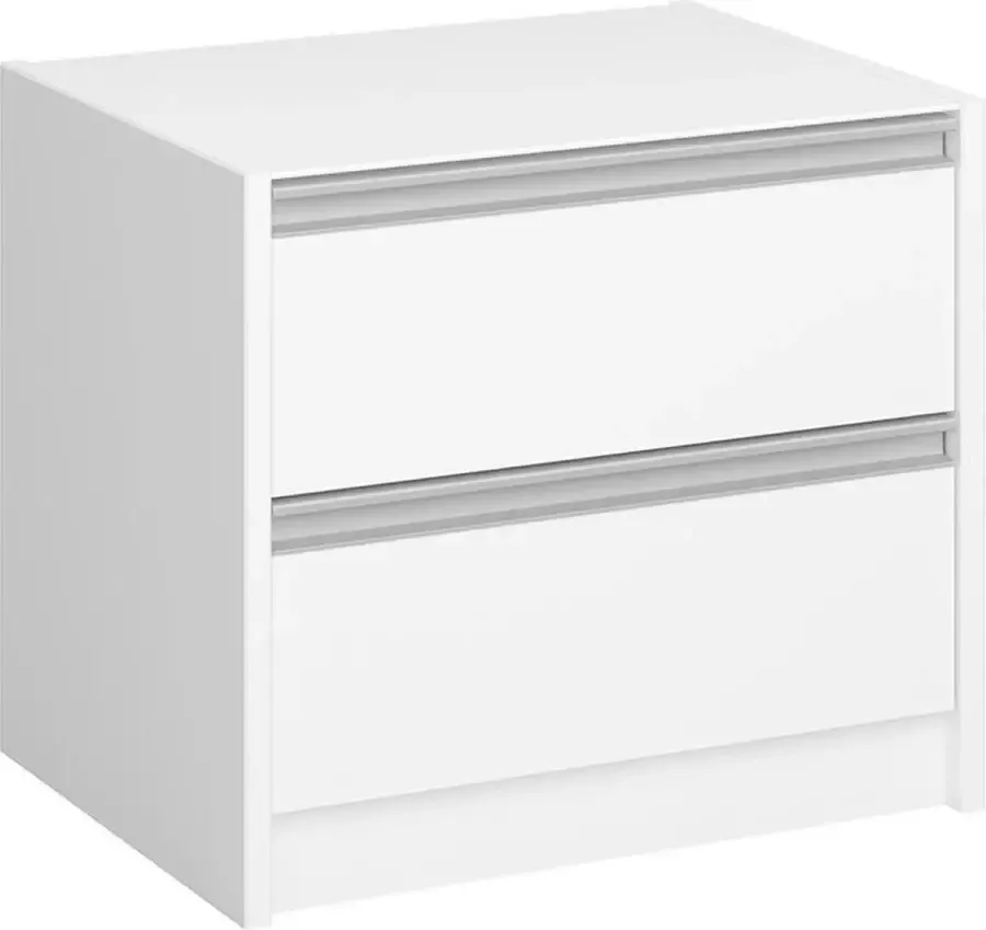 Steens Nachtkastje Skyline 2 Lades Wit