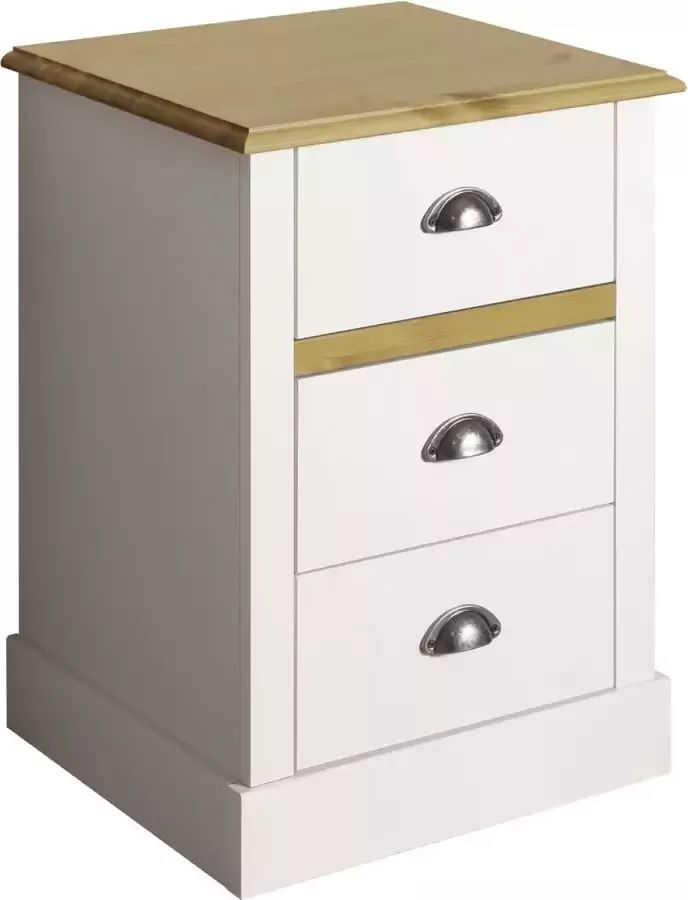 Steens Nachtkastje Wit 40cm