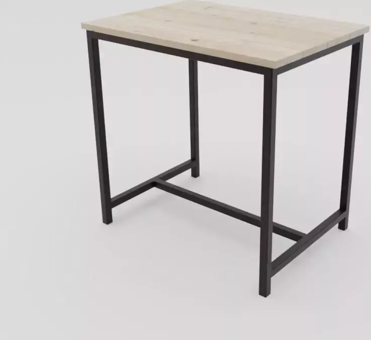 Steigerhoutland.nl Industriële landelijke bartafel Alabama metaal en steigerhout 80x100x110 (ook op maat naar wens verkrijgbaar) Hoge kwaliteit en 100% stabiel hout en staal