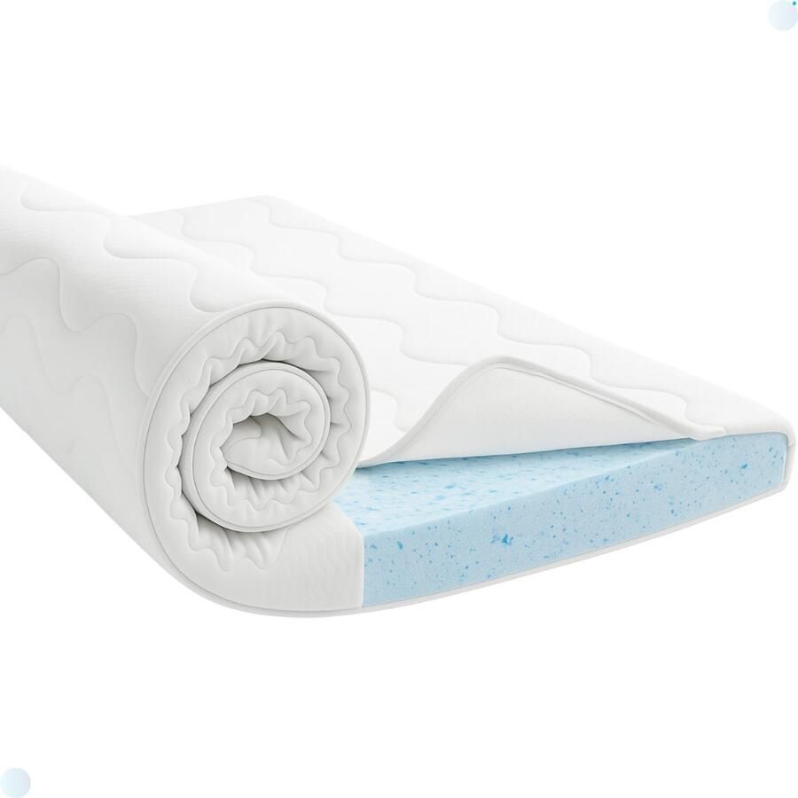 Stella Matras Stella Dream XL Topper 160x200 8cm dik HR Airfoam Topdekmatras Koudschuim Matrastopper Afritsbaar Wasbaar