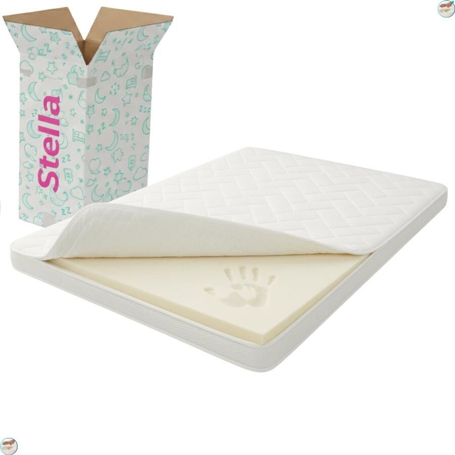 Stella Matras Stella Hotel XL- Topper 160x210 12cm dik Zacht Nasa Traagschuim Afritsbaar Wasbaar Luxe Topdekmatras Topmatras