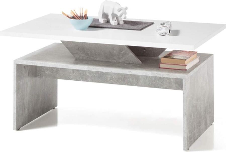 Stella Trading Stella Salontafel Salontafels Woonkamer Bijzettafel Bijzettafels Bijzettafel Marmer Sidetable Salontafel Zwart Salontafel Met Opbergruimte Salontafel Vierkant Salontafel Industrieel Laptoptafel Salontafel Marmer