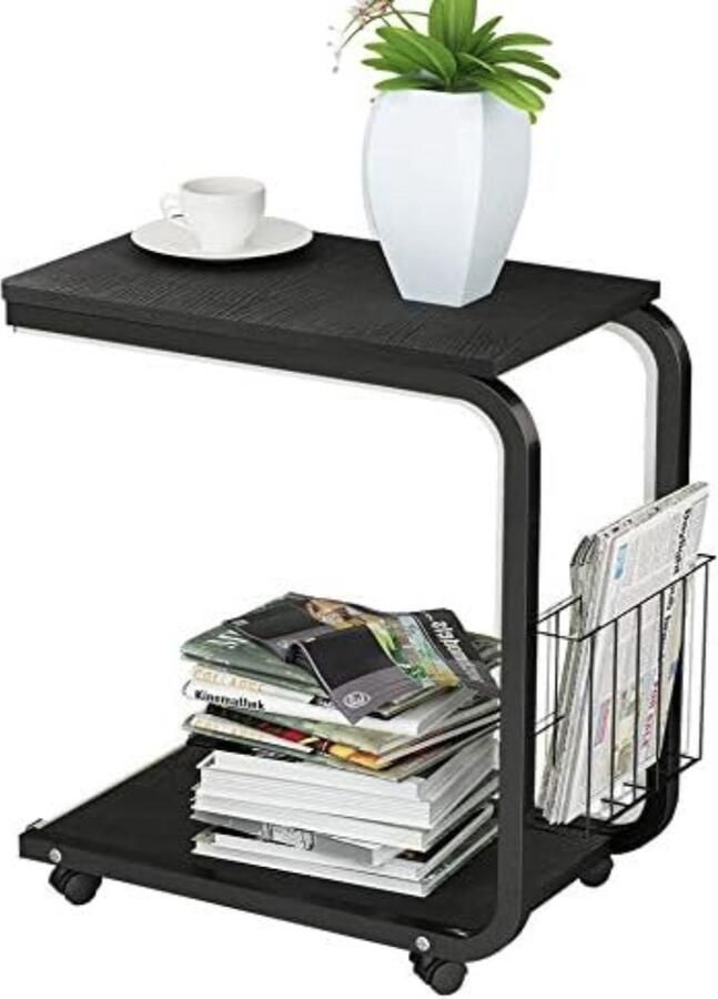 Stellar Bijzettafel Laptoptafel Bijzettafel voor in Bed Koffietafel Met Wieltjes Bedtafel Tafel Kastje