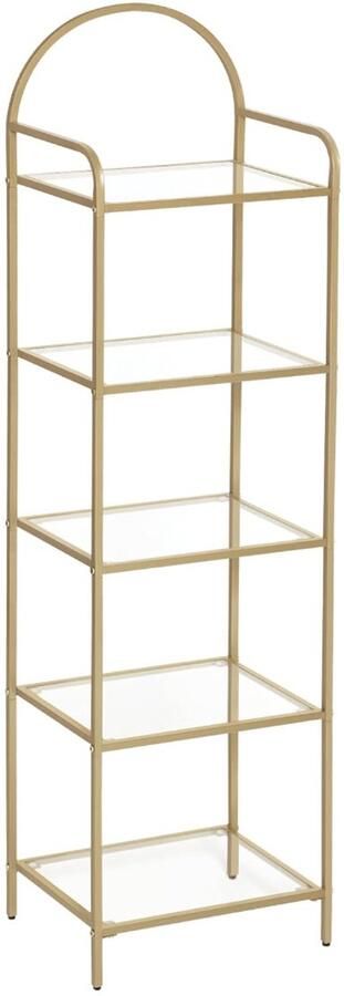 Stellar Boekenkast van gehard glas Boekenplank Boekenrek metaal Kast