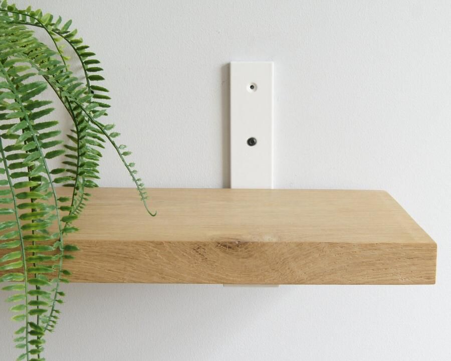 Sterkstael Vesta industriële plankdrager – geschikt voor een plank van 19 tot 25cm – kleur WIT muurbeugel – wandsteun – wandplank houder schap drager – incl. bevestigingsmateriaal 1 stuk poedercoating – staal - Foto 3