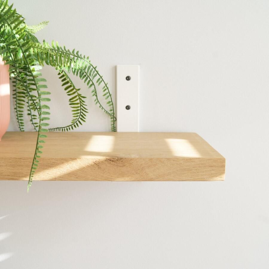 Sterkstael Vesta industriële plankdrager – geschikt voor een plank van 19 tot 25cm – kleur WIT muurbeugel – wandsteun – wandplank houder schap drager – incl. bevestigingsmateriaal 1 stuk poedercoating – staal