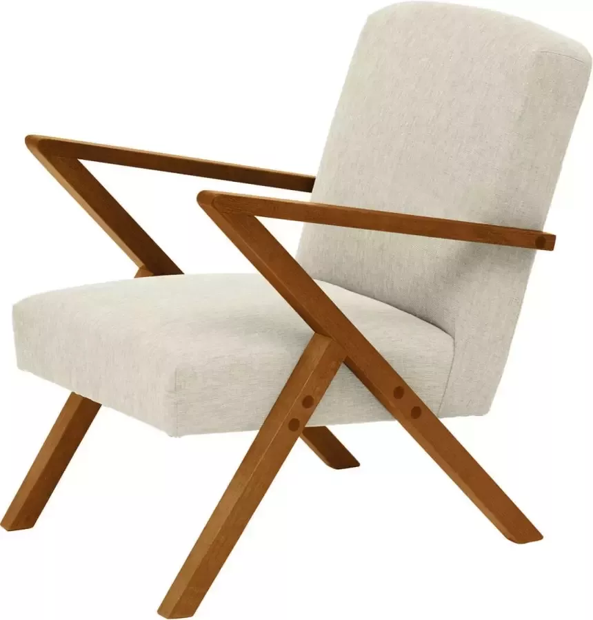 Sternzeit-design Sternzeit fauteuil Retrostar stof NewLife Alabaster